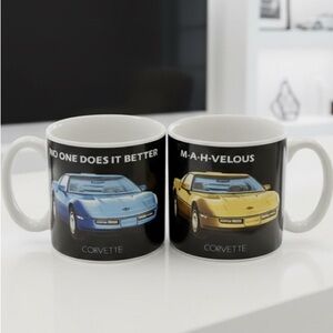 Vintage 1983 C4 Corvette Coffee/Tea Mug Set
